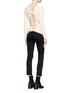 Figure View - Click To Enlarge - HELMUT LANG - Tie open back technical rib jersey top