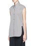 Front View - Click To Enlarge - HELMUT LANG - Stripe Oxford sleeveless shirt