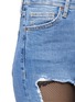 Detail View - Click To Enlarge - TOPSHOP - 'MOTO' fishnet insert ankle grazer Jamie jeans