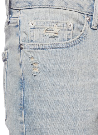 Detail View - Click To Enlarge - TOPMAN - Distressed skinny fit jeans