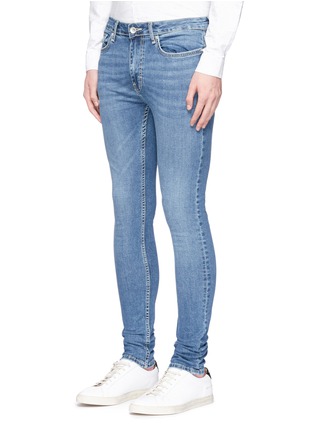 Front View - Click To Enlarge - TOPMAN - 'Spray On Skinny' low rise jeans