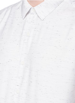 Detail View - Click To Enlarge - TOPMAN - Slim fit slub cotton shirt