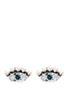 Main View - Click To Enlarge - ANTON HEUNIS - 'Phoebe' Swarovski crystal and pearl eye earrings
