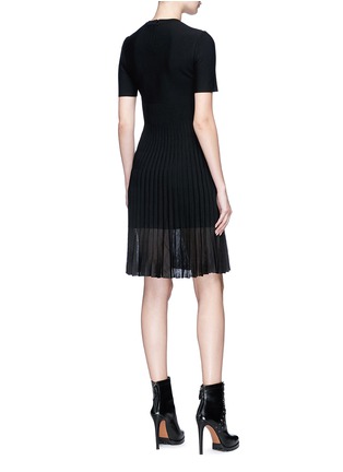 Figure View - Click To Enlarge - ALEXANDER MCQUEEN - Pleated hem knit dress