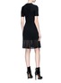 Figure View - Click To Enlarge - ALEXANDER MCQUEEN - Pleated hem knit dress