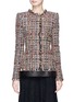 Main View - Click To Enlarge - ALEXANDER MCQUEEN - 'Wishing Tree' tweed fitted jacket