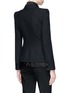 Back View - Click To Enlarge - ALEXANDER MCQUEEN - Layered lapel underlay suiting jacket