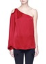 Main View - Click To Enlarge - ELIZABETH AND JAMES - 'Denissa' cut-out one-shoulder satin top