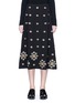 Main View - Click To Enlarge - ELIZABETH AND JAMES - 'Lottie' floral embellished crepe midi skirt