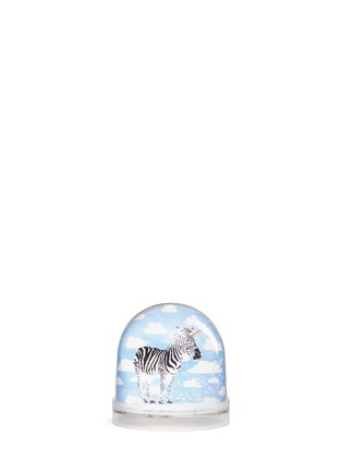 Main View - Click To Enlarge - SHAKE IT BABY - Zebra unicorn snow globe