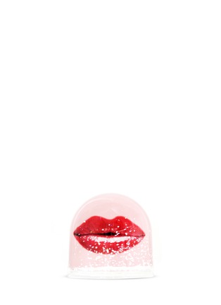 Main View - Click To Enlarge - SHAKE IT BABY - Red lips snow globe