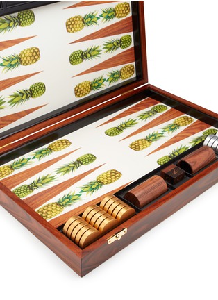 Detail View - Click To Enlarge - ALEXANDRA LLEWELLYN - Pineapple rosewood backgammon set