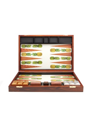 Main View - Click To Enlarge - ALEXANDRA LLEWELLYN - Pineapple rosewood backgammon set