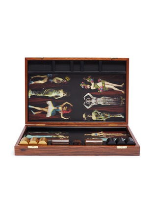 Main View - Click To Enlarge - ALEXANDRA LLEWELLYN - Carnival rosewood backgammon set