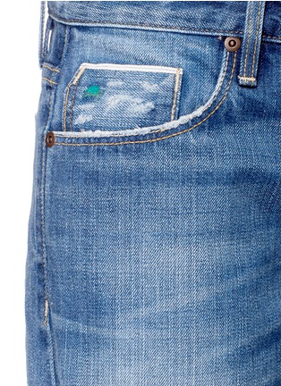 Detail View - Click To Enlarge - 72877 - 'Savanna' distressed slim cut jeans