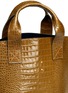 Detail View - Click To Enlarge - TRADEMARK - 'Estella Aubuck' croc embossed leather tote