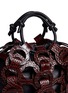 Detail View - Click To Enlarge - TRADEMARK - Interlocking loop small croc embossed leather drawstring tote