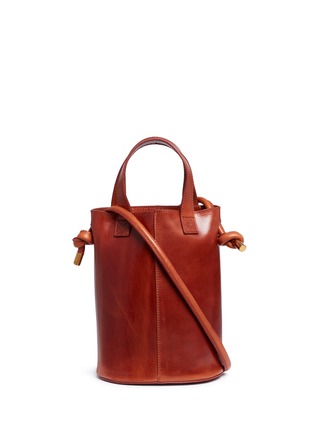 Main View - Click To Enlarge - TRADEMARK - 'Garden' leather bucket bag