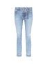 Main View - Click To Enlarge - 72877 - 'Savanna' rib knit cuff slim fit jeans
