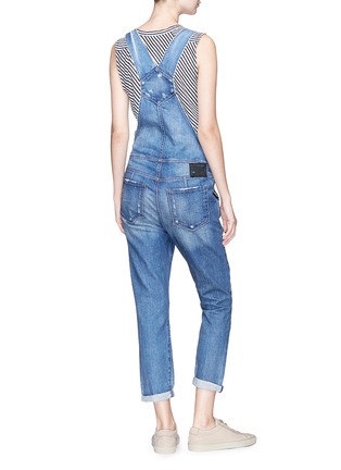 Back View - Click To Enlarge - 72877 - 'Teracy' distressed washed overalls