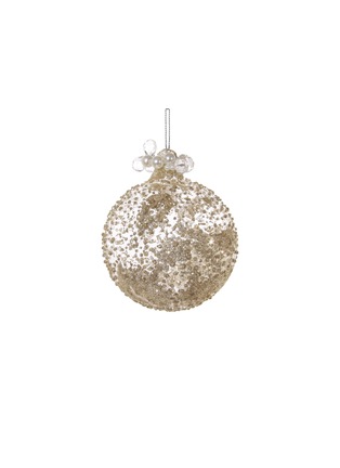 Main View - Click To Enlarge - TOPSHOP - Beaded small glass Christmas ornament