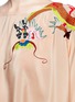 Detail View - Click To Enlarge - MS MIN - Dragon embroidered batwing sleeve silk crepe top