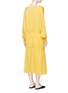 Back View - Click To Enlarge - MS MIN - Batwing sleeve silk crepe dress