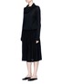 Detail View - Click To Enlarge - MS MIN - Convertible off-shoulder wool knit dress