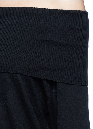 Detail View - Click To Enlarge - MS MIN - Convertible off-shoulder wool knit dress
