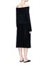 Back View - Click To Enlarge - MS MIN - Convertible off-shoulder wool knit dress