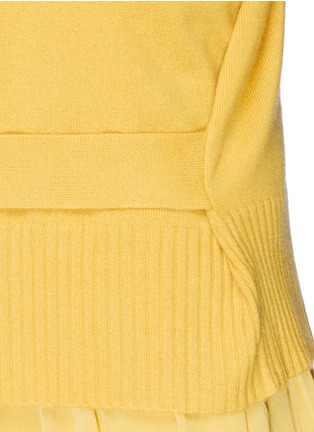 Detail View - Click To Enlarge - MS MIN - Belted cashmere sweater