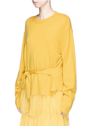 Front View - Click To Enlarge - MS MIN - Belted cashmere sweater