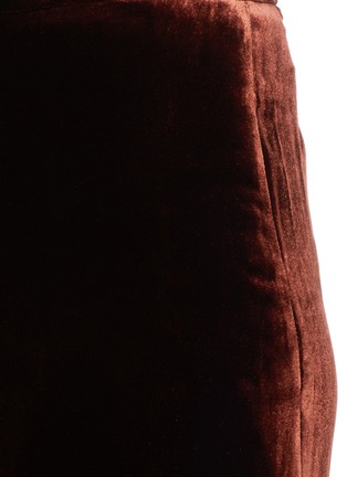 Detail View - Click To Enlarge - MS MIN - Velvet wide leg pants