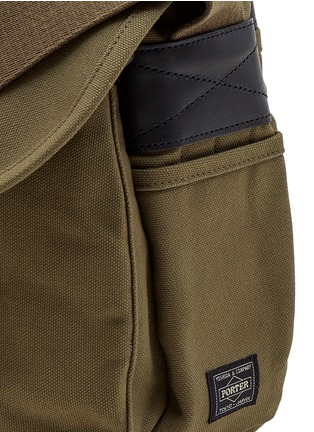 Detail View - Click To Enlarge - MONOCLE - x Porter travel shoulder bag – Khaki