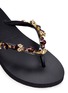 Detail View - Click To Enlarge - UZURII - 'Purple Ooh-Hoo' crystal thong sandals