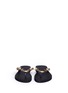 Front View - Click To Enlarge - UZURII - 'Purple Ooh-Hoo' crystal thong sandals