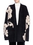 Main View - Click To Enlarge - MS MIN - Floral intarsia oversized cardigan