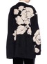 Figure View - Click To Enlarge - MS MIN - Floral intarsia oversized cardigan