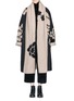 Main View - Click To Enlarge - MS MIN - Floral jacquard oversized wool blend felt coat
