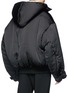 Back View - Click To Enlarge - MS MIN - Knot rouleau loop button hooded bomber jacket