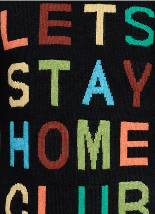Detail View - Click To Enlarge - SCOTCH & SODA - Slogan intarsia sweater
