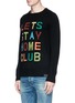 Front View - Click To Enlarge - SCOTCH & SODA - Slogan intarsia sweater
