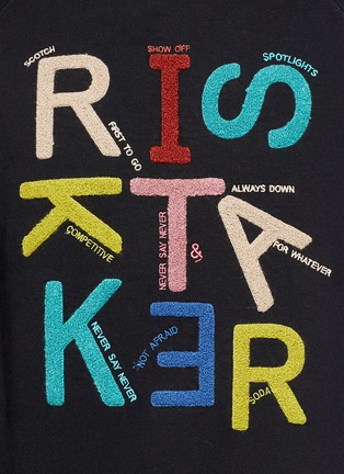 Detail View - Click To Enlarge - SCOTCH & SODA - 'Risktaker' embroidered sweatshirt