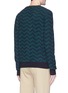 Back View - Click To Enlarge - SCOTCH & SODA - Zigzag stripe reverse French terry sweatshirt