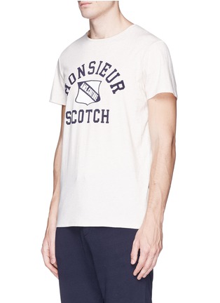 Front View - Click To Enlarge - SCOTCH & SODA - Collegiate print T-shirt