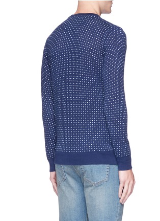 Back View - Click To Enlarge - SCOTCH & SODA - Dot print cotton sweater