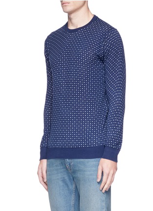 Front View - Click To Enlarge - SCOTCH & SODA - Dot print cotton sweater
