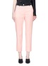 Main View - Click To Enlarge - LANVIN - Satin trim waistband cropped wool suiting pants