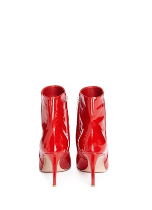 Back View - Click To Enlarge - GIANVITO ROSSI - 'Levy 85' patent leather ankle boots