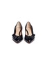 Front View - Click To Enlarge - GIANVITO ROSSI - 'Kyoto 55' bow vamp leather pumps